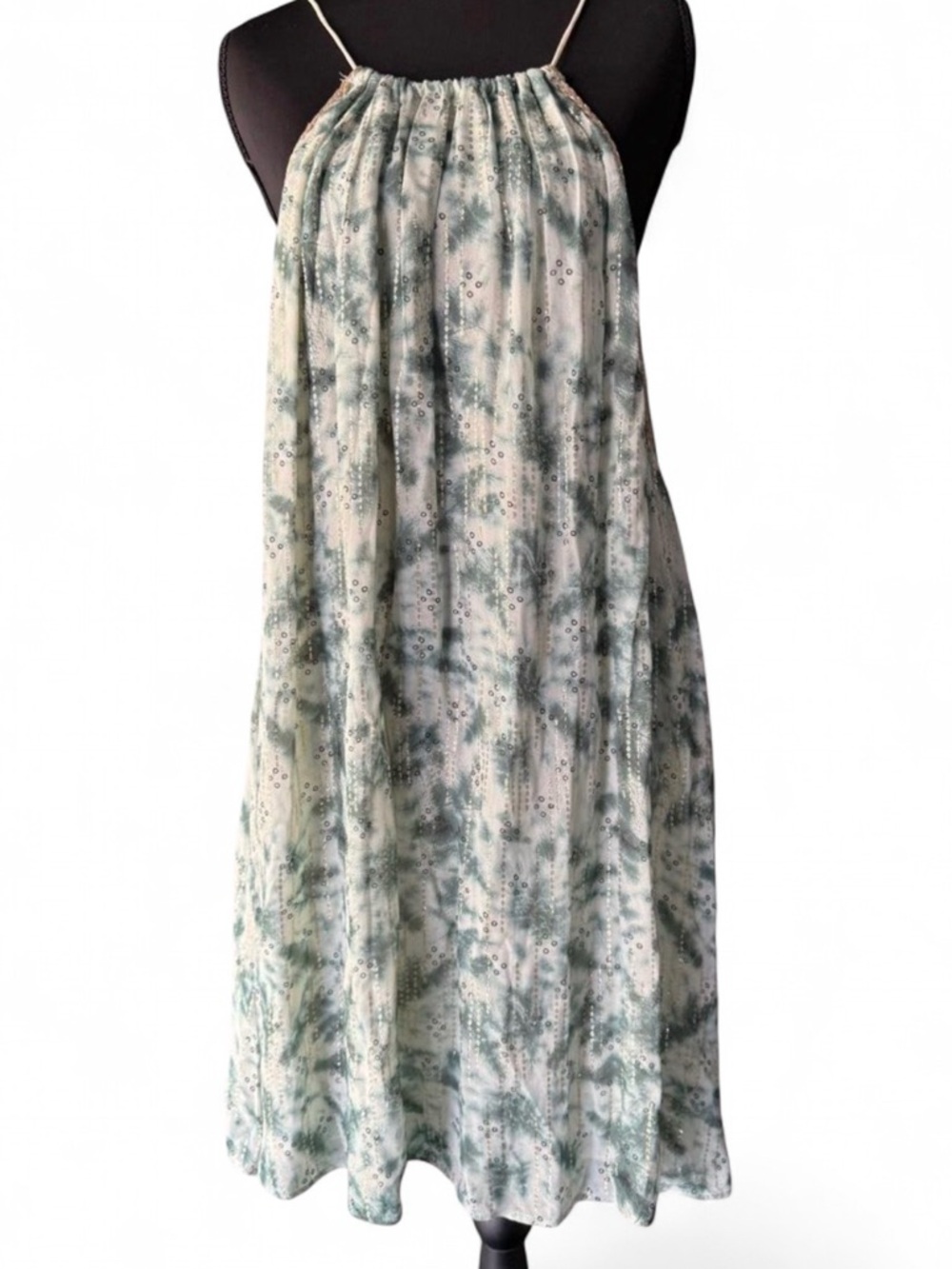 Zara Sequined Tie Dye Flowy Dress